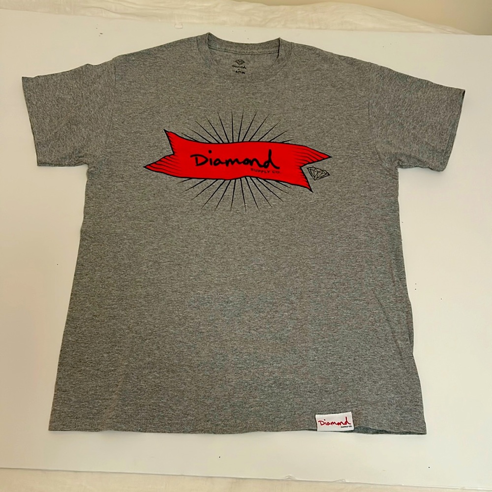 Diamond Supply Co. Gray Banner Tee